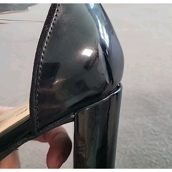 JustFab Scarlet Chunky Platform Black Heels Size 10 GUC – Y2K Goth Night-Out - Picture 10 of 13